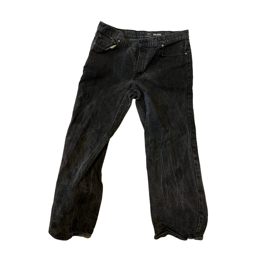 George Regular Straight Black Jeans Mens 38x32